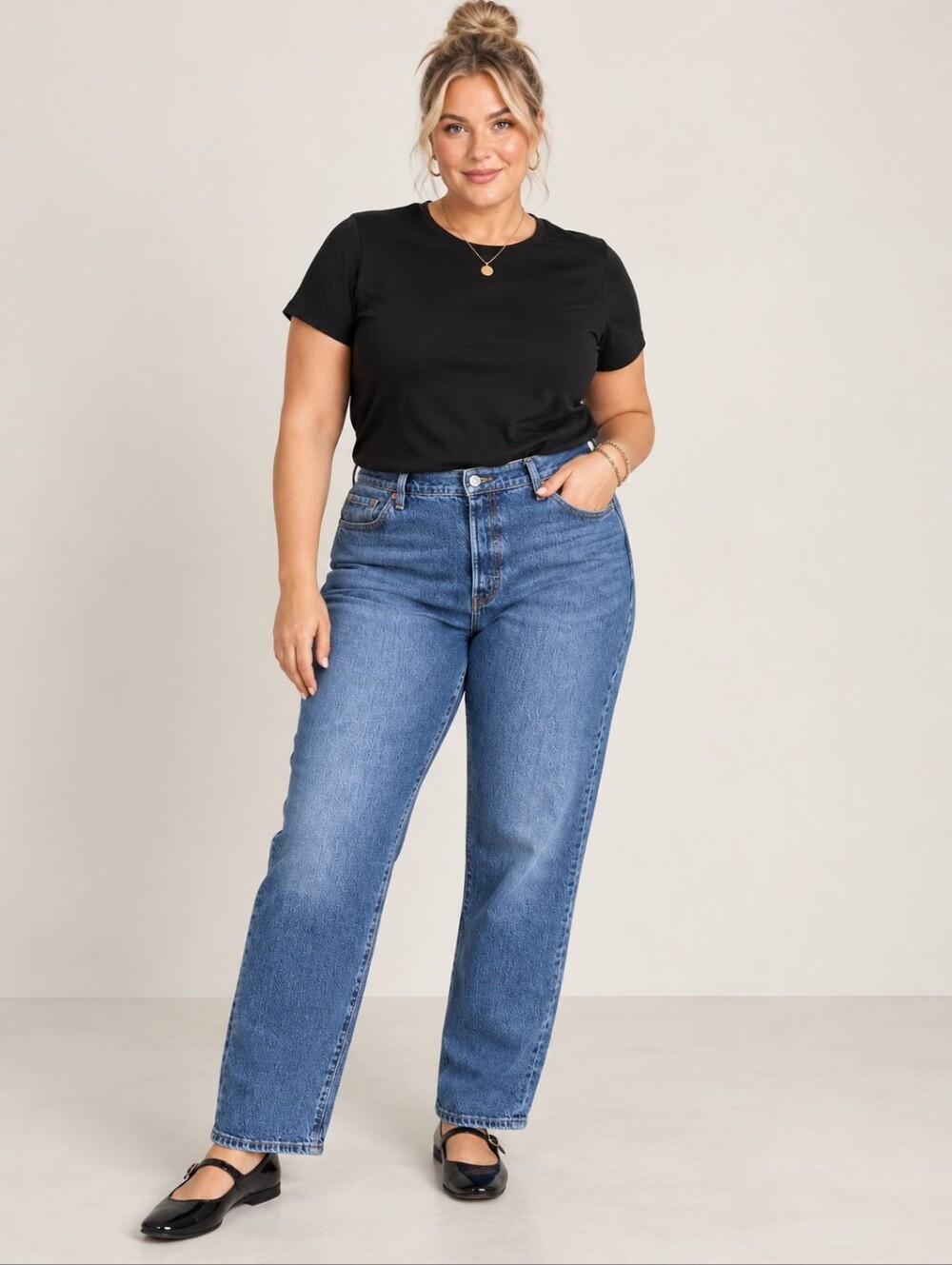 Levi's Women's NEW Plus Size 16: Style 501 Mid Wash Straight Leg Jeans - Blue